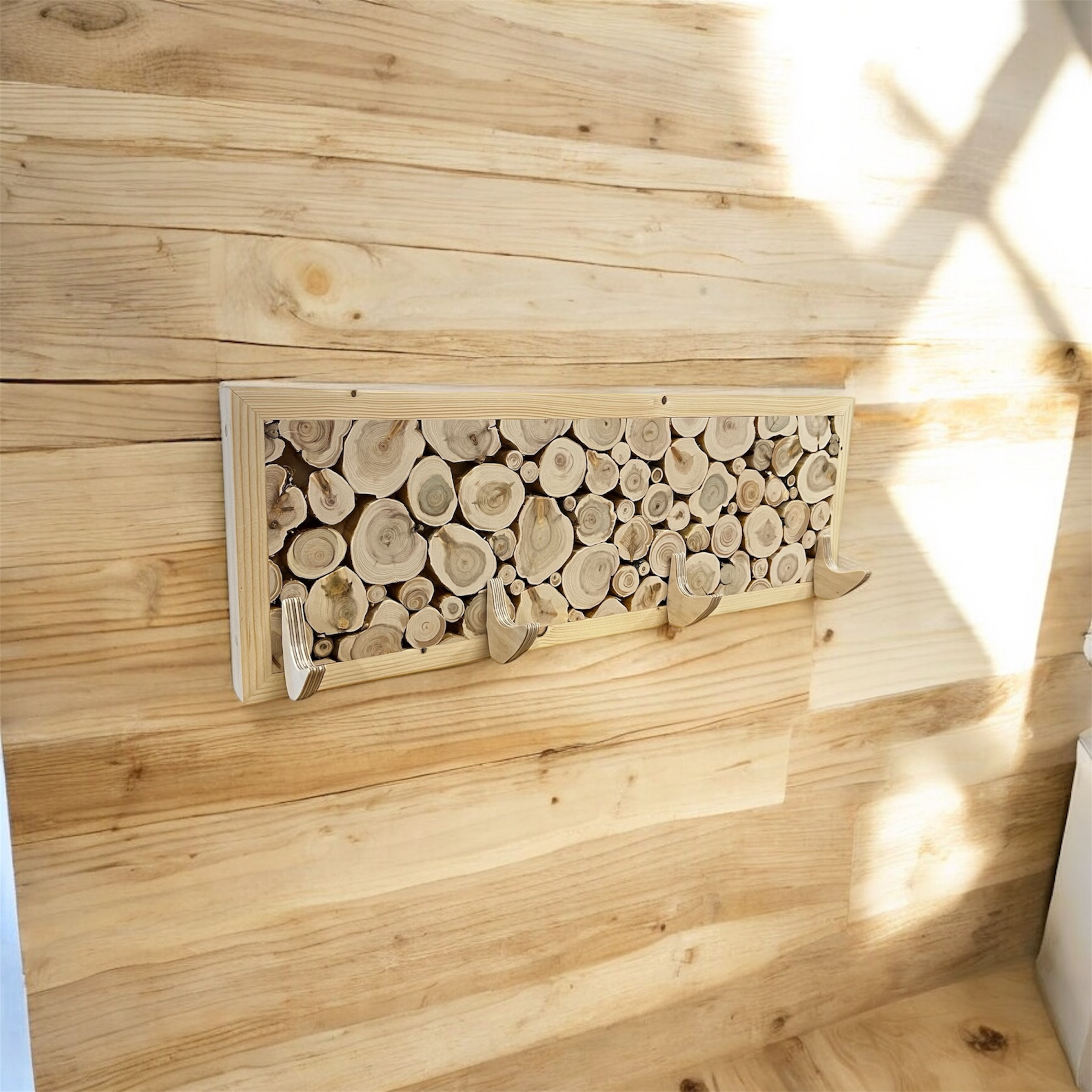 Individually made juniper finishing panels